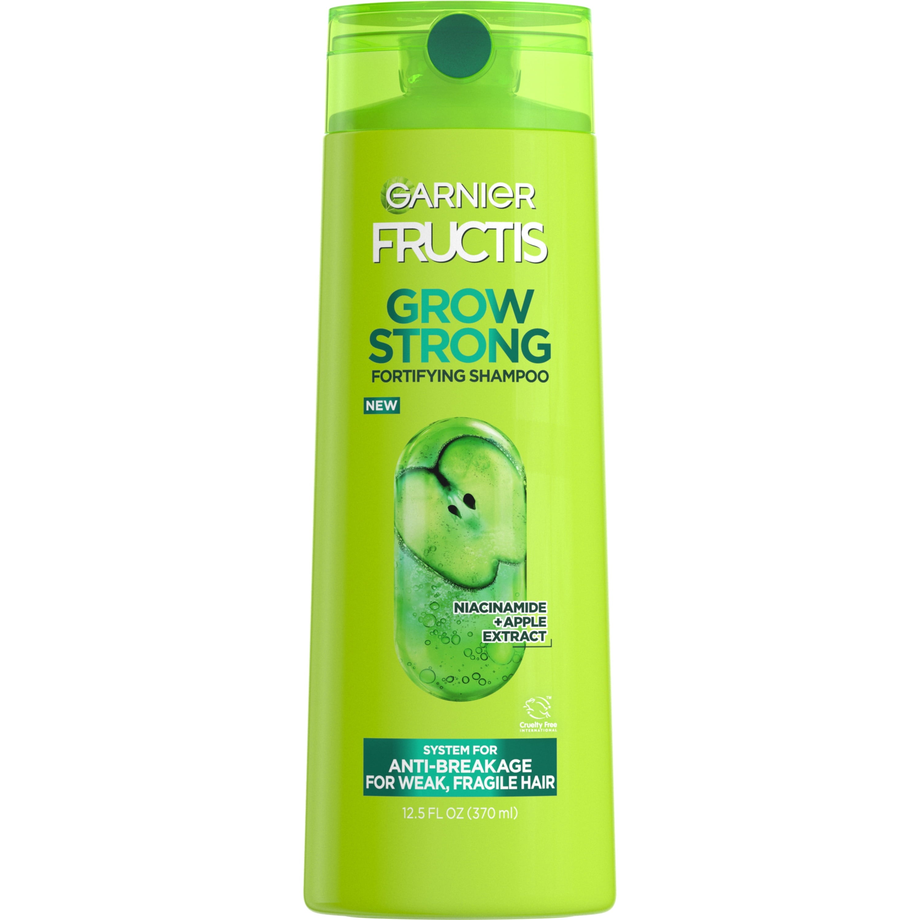 Fructis Grow Strong Fortifying Shampoo Ceramide and Apple Extract All Hair Types 12.5 Fl Oz