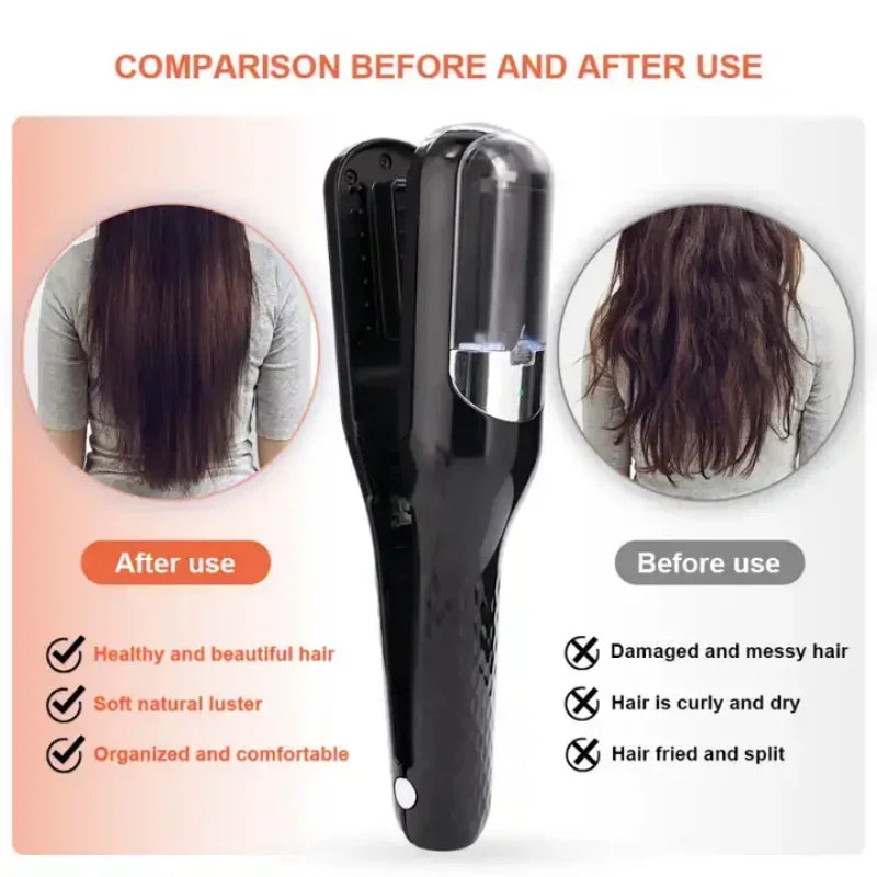Professional household USB Hair trimmer Cordless Hair End Cutting Beard Slip Trimmer 2 in 1 Rapid cutting Hair Cutter tools