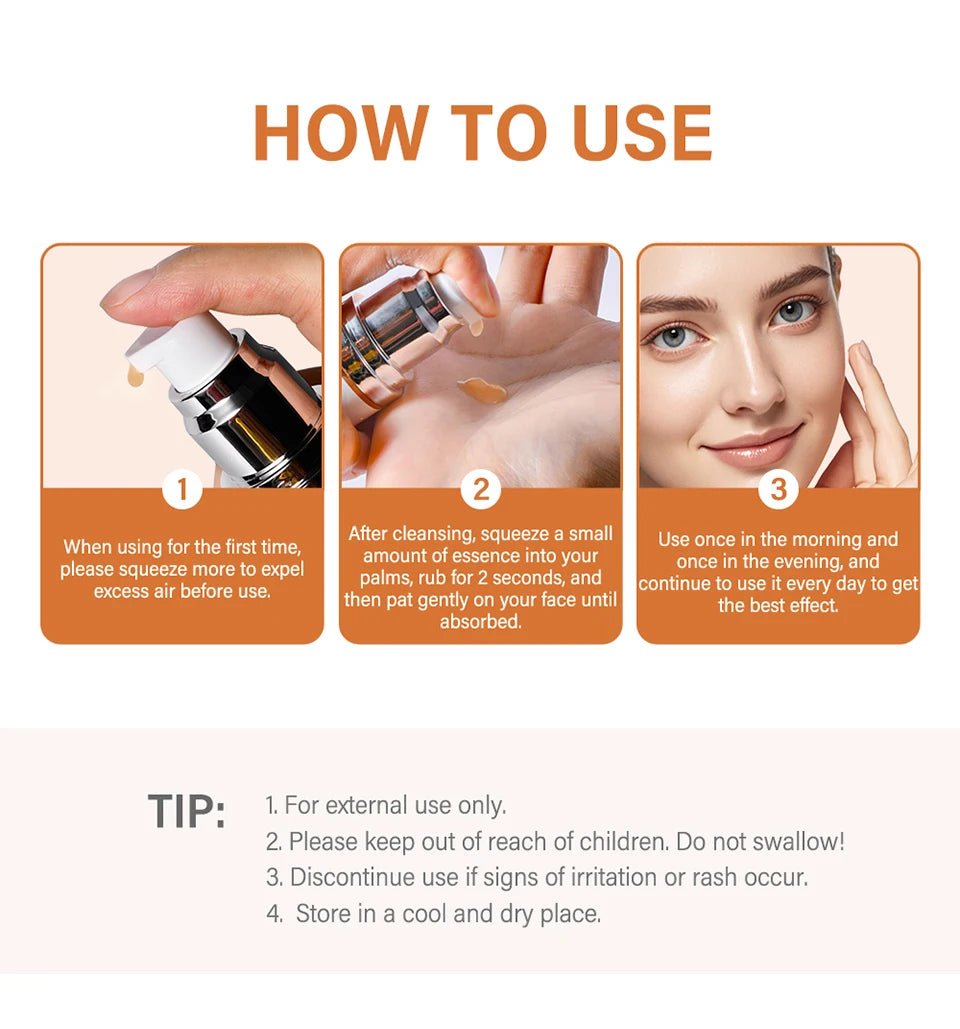 Vitamin C Serum Moisturizing Restoring Skin Elasticity Skin Care Essence Hydrating Refreshing And Comfortable Face Skincare