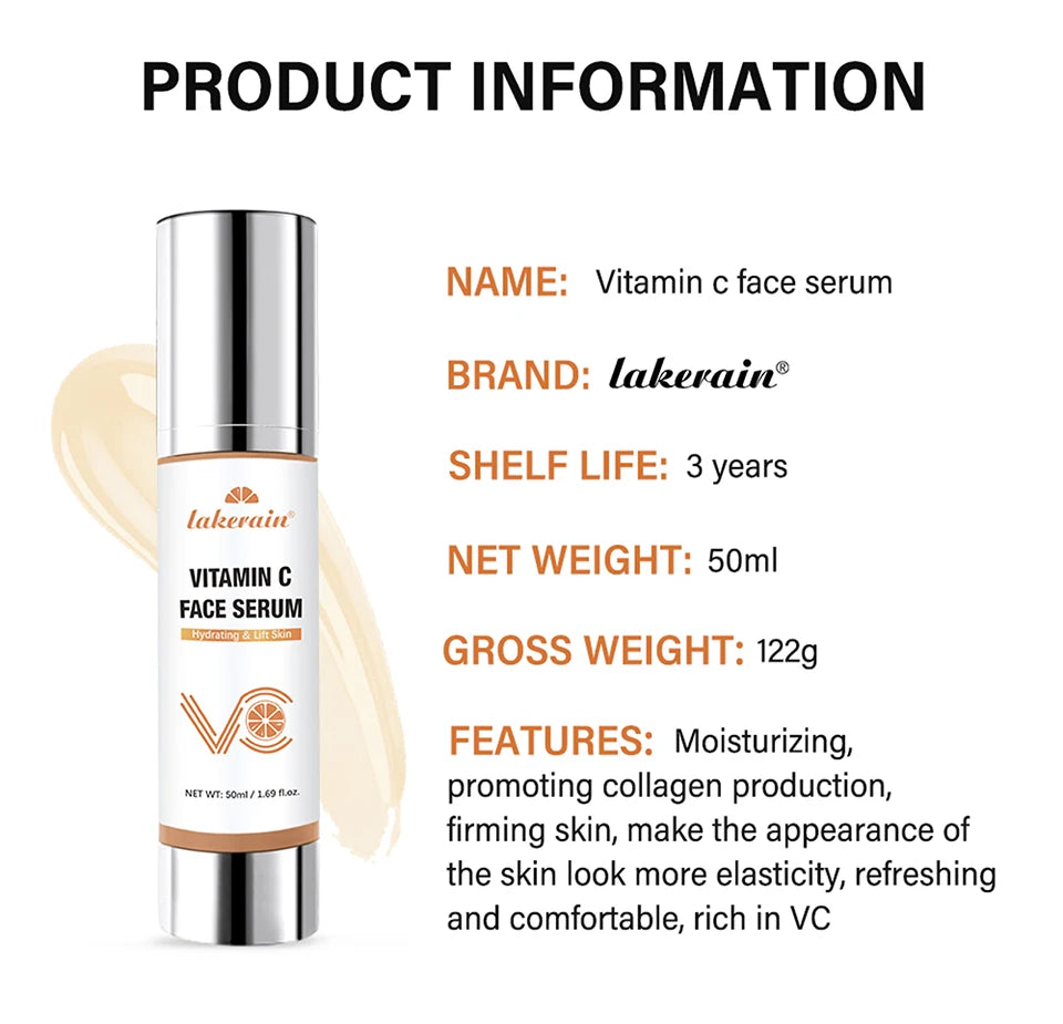 Vitamin C Serum Moisturizing Restoring Skin Elasticity Skin Care Essence Hydrating Refreshing And Comfortable Face Skincare