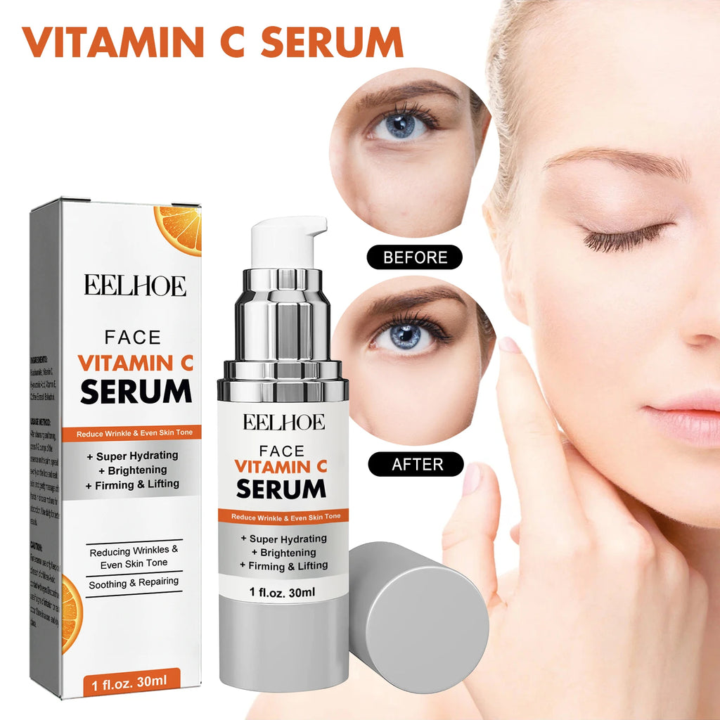 Vitamin C Face Serum Firming Lifting Brightening Skin Even Skin Tone Essence Improve Dullness Deep Moisturizing Facial Skin Care