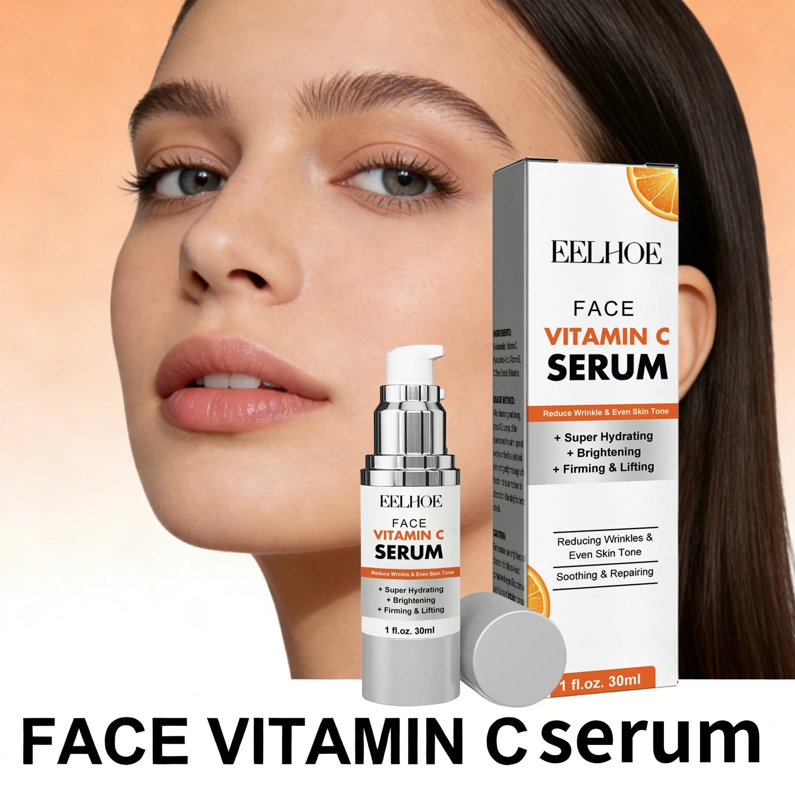 Vitamin C Face Serum Firming Lifting Brightening Skin Even Skin Tone Essence Improve Dullness Deep Moisturizing Facial Skin Care
