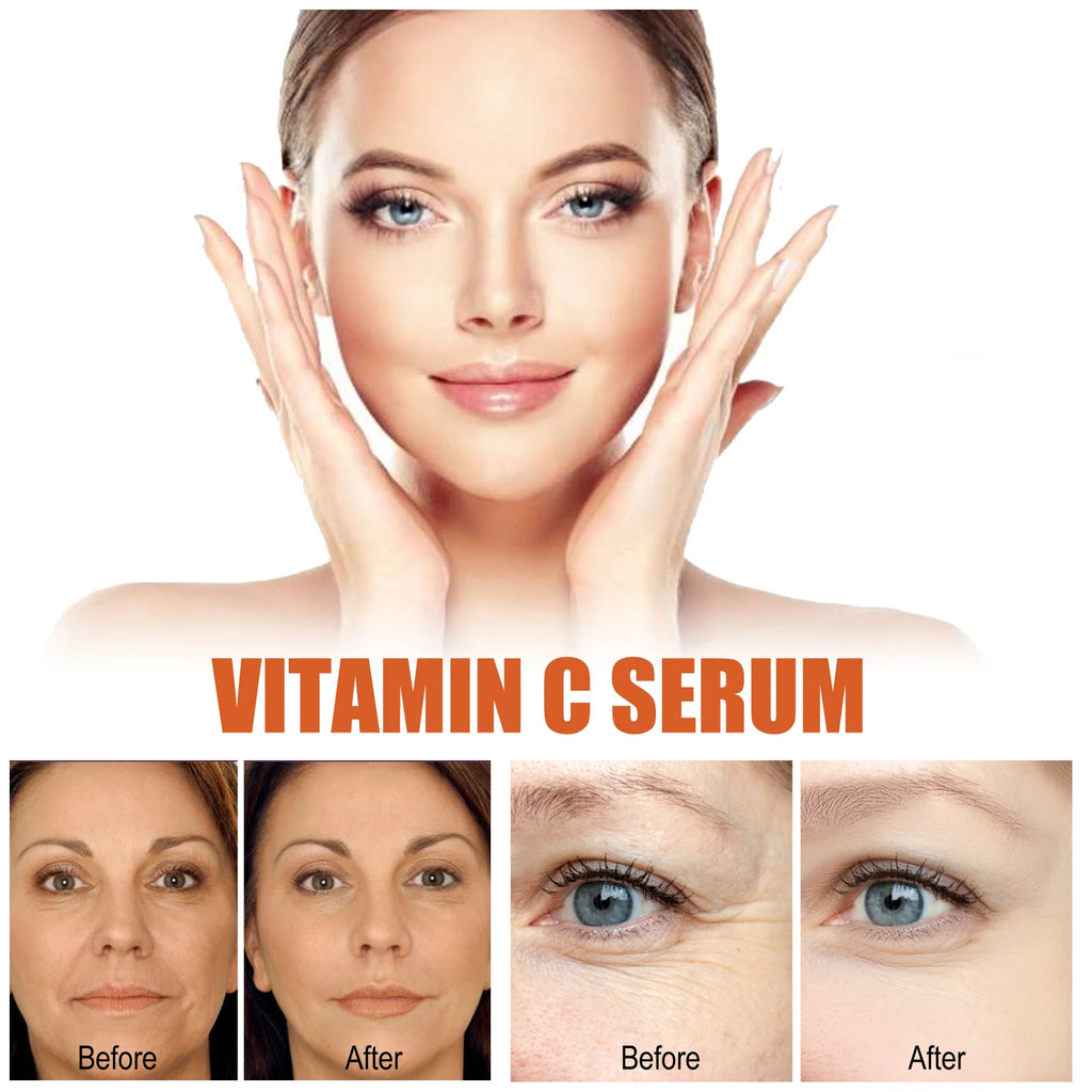 Vitamin C Face Serum Firming Lifting Brightening Skin Even Skin Tone Essence Improve Dullness Deep Moisturizing Facial Skin Care